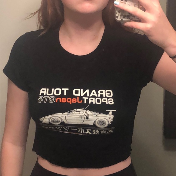 Brandy Melville cropped graphic tee - Picture 3 of 3